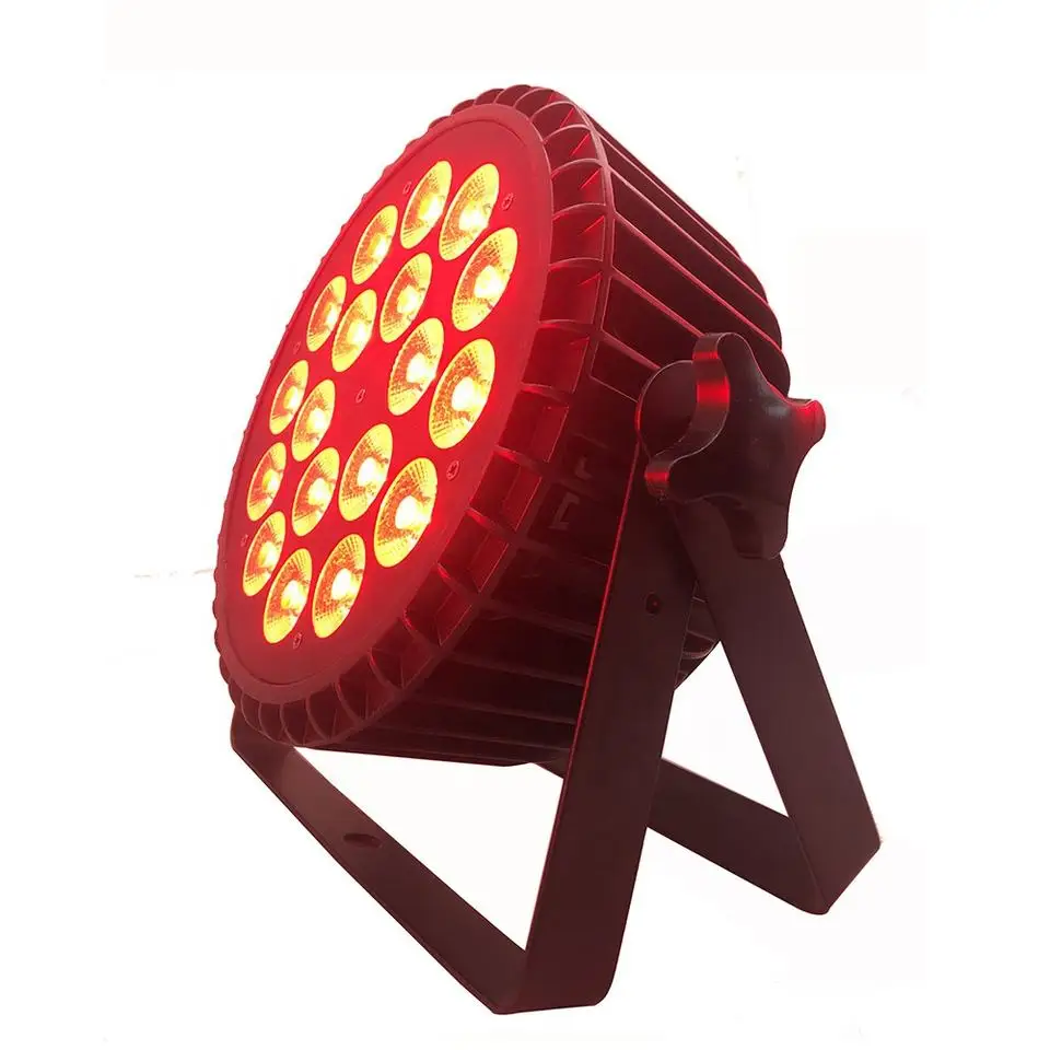 Led Flat Par Can Stage Light 18x10w 4in1 rgbw DMX Led Slim par led 18x10