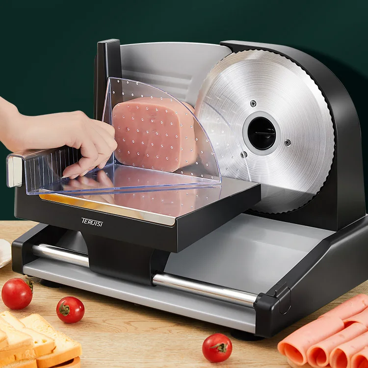 Household Desktop Meat Slicing Cutting Machine with 7.5 inch Stainless Steel Blade