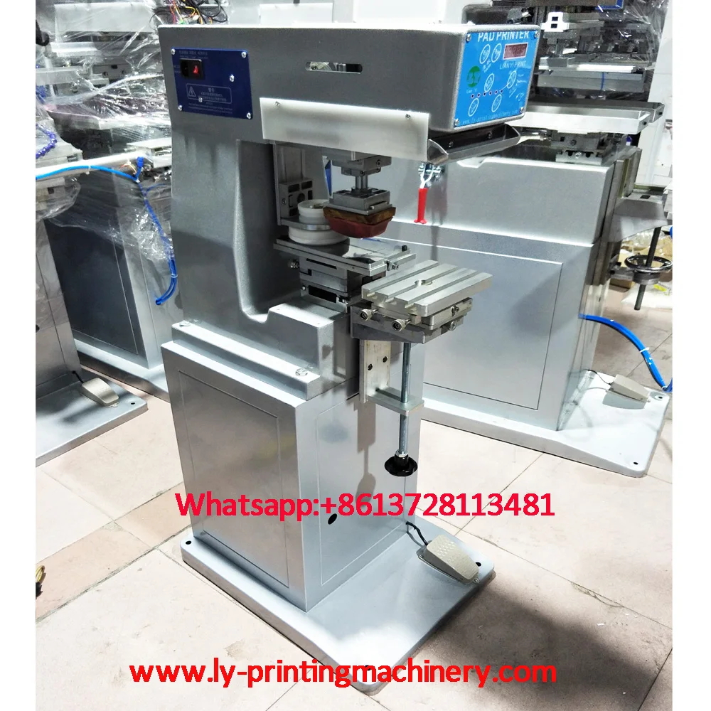 T-shirt logo 1 color pad printer Neck label printing machine