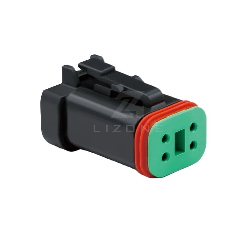 DT06-4S-E005 4 pin female Deutsch dt series automotive waterproof wire connector with end cover