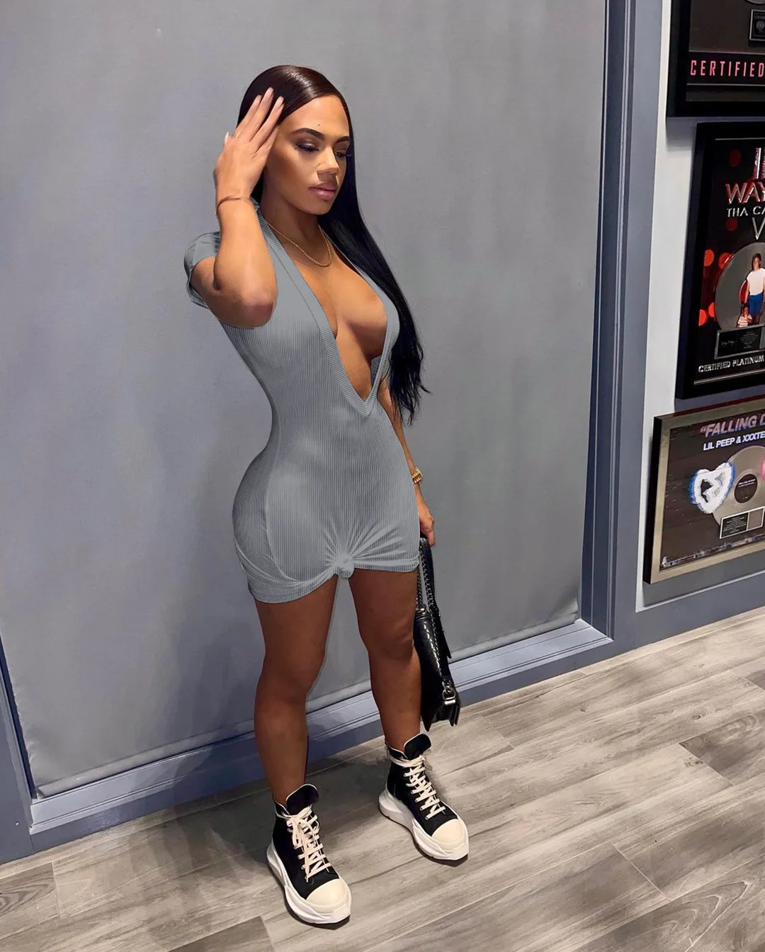 Womens Clothes 2022 Sexy Deep V Mini Dress Nightclub Dresses Women Summer Dress