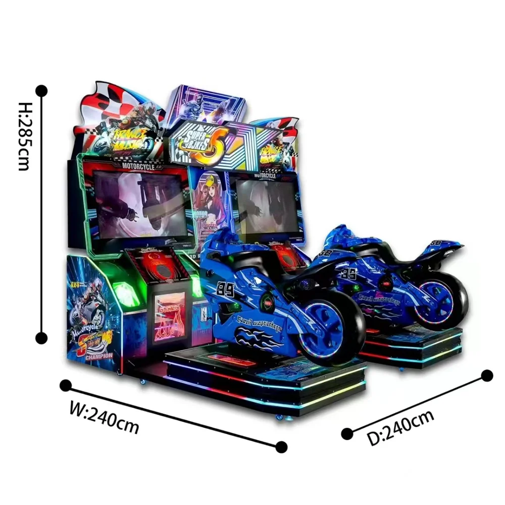 Двойной игрок Монетный симулятор вождения машина Аркадный Игровой Автомат мотоцикл гоночный поставщик