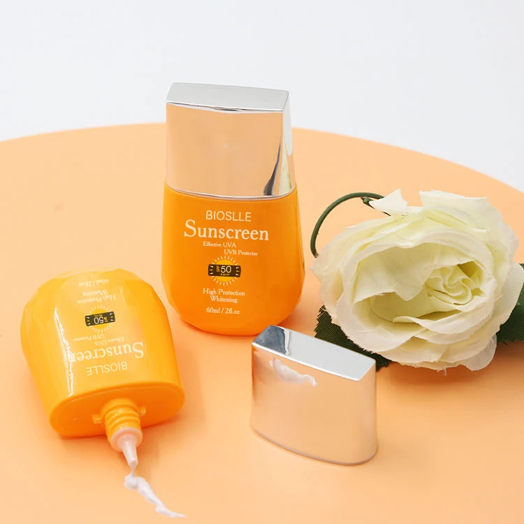 Private Label 60ml Korean Sunscreen UV Sun Block Skin Protector Tinted SPF 50 Sunscreen Sundown Sunscreen Face Cream