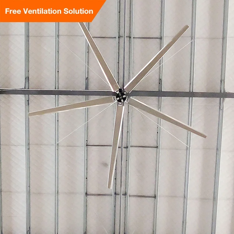 0.8kw workshop big ceiling fan 20 foot diameter warehouse ceiling fan