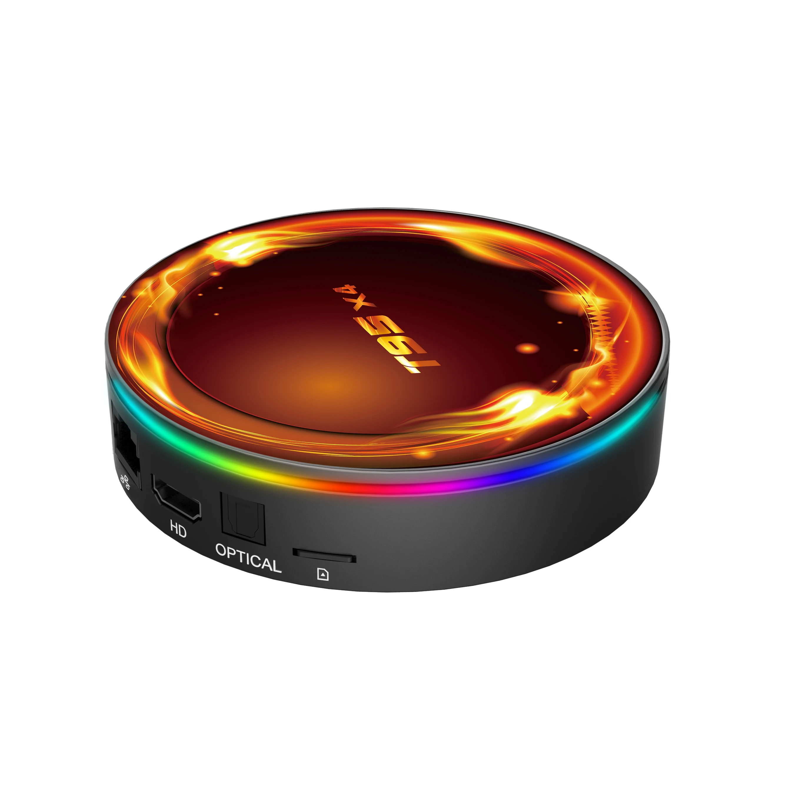 Custom Logo Round Design S905X4 tvbox 8K decoding 4K UHD IPTV 5G WiFi 4GB RAM Smart TV Android Box