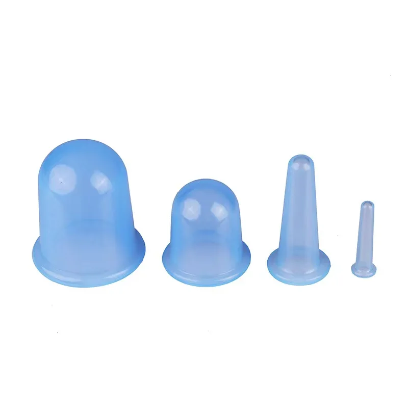 Hot Silicone Cupping Therapy Set 4 Pcs Anti-cellulite Cups Body and Facial Relaxation Massage Suction Cupping Cup Sets