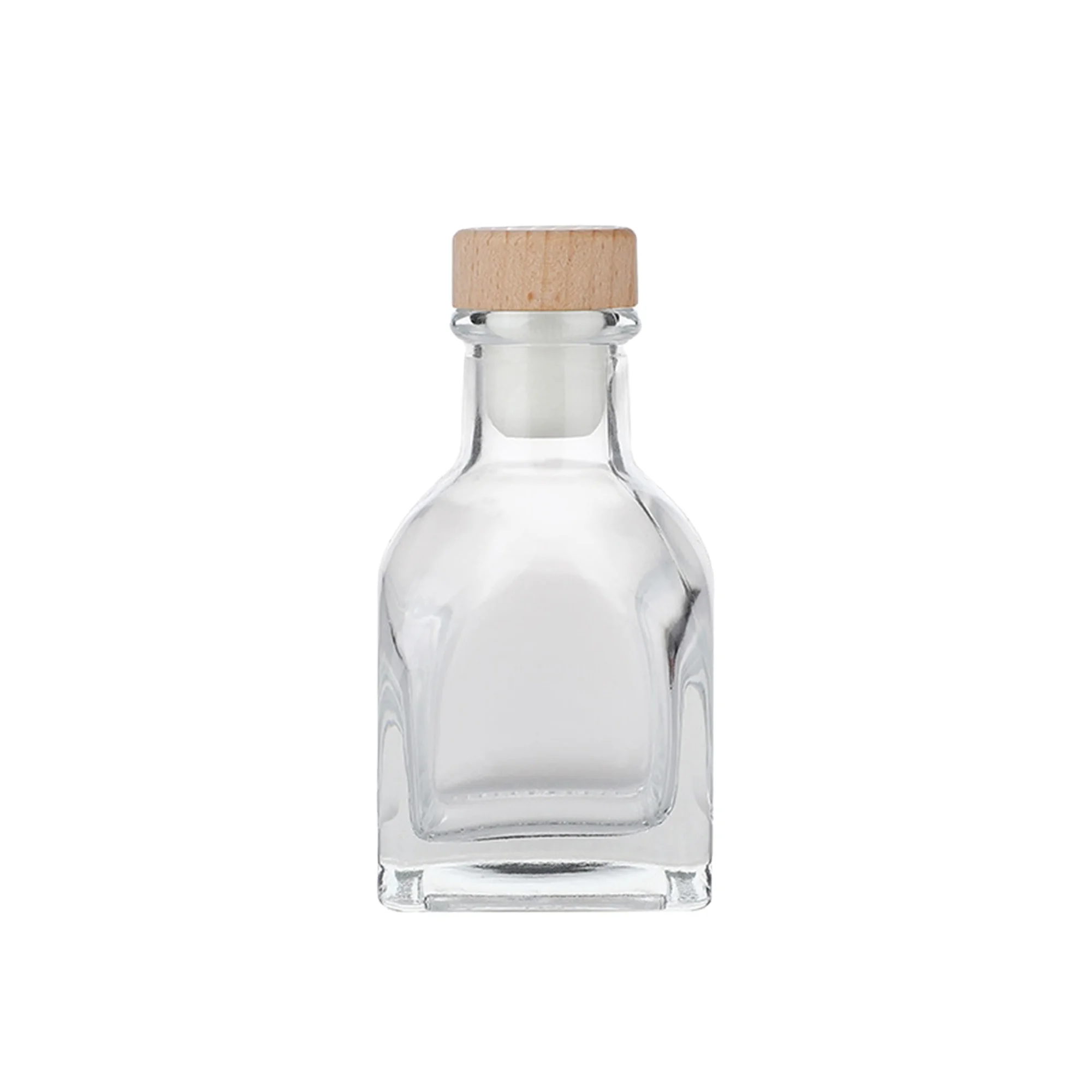 Custom best-selling 50ml 100ml 150ml 180ml 200ml 250ml round glass bottle Vodka gin Tequila Whiskey Rum