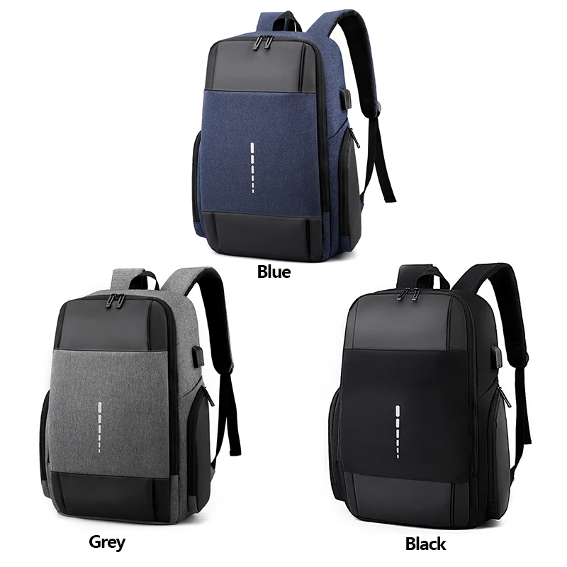 Custom logo 2022 mochila men business waterproof backbag black anti theft usb smart travel bagpack laptop back bag pack backpack