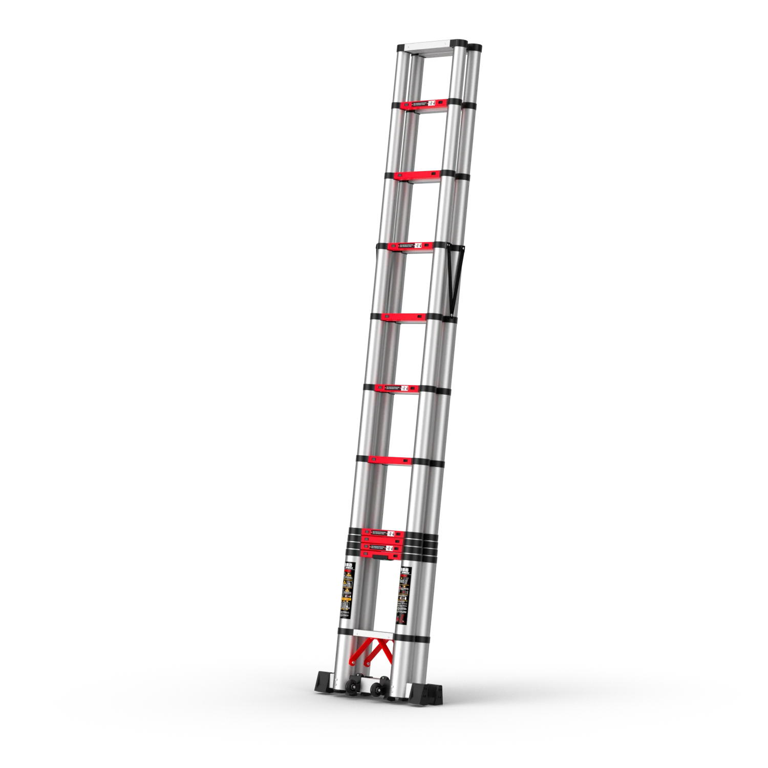 Foldable stairs attic access ladder aluminum alloy ladder Double Telescopic Extension Ladder
