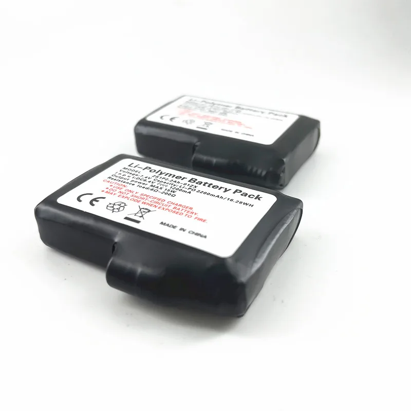 7.4V 2S1P 2200mAh Rechargeable Lithium Ion Polymer Battery for Self Heated Clothes