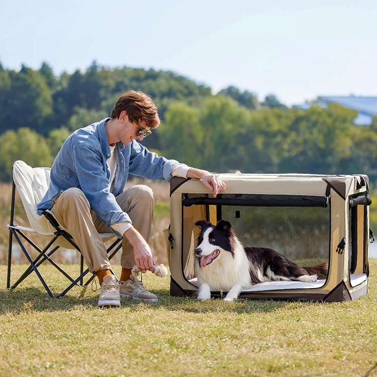 Pet Portable Travel Playpen Kennel Soft Small Large Animal Collapsible Free Sample Cages S M L XXXL Dog Crate