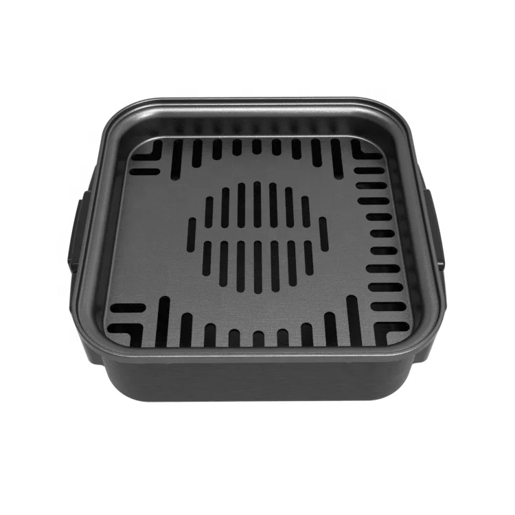 Smokeless Barbecue Grill Cast Iron Electric BBQ Grill Mini Griddle Pan Electric Grill Pan plate