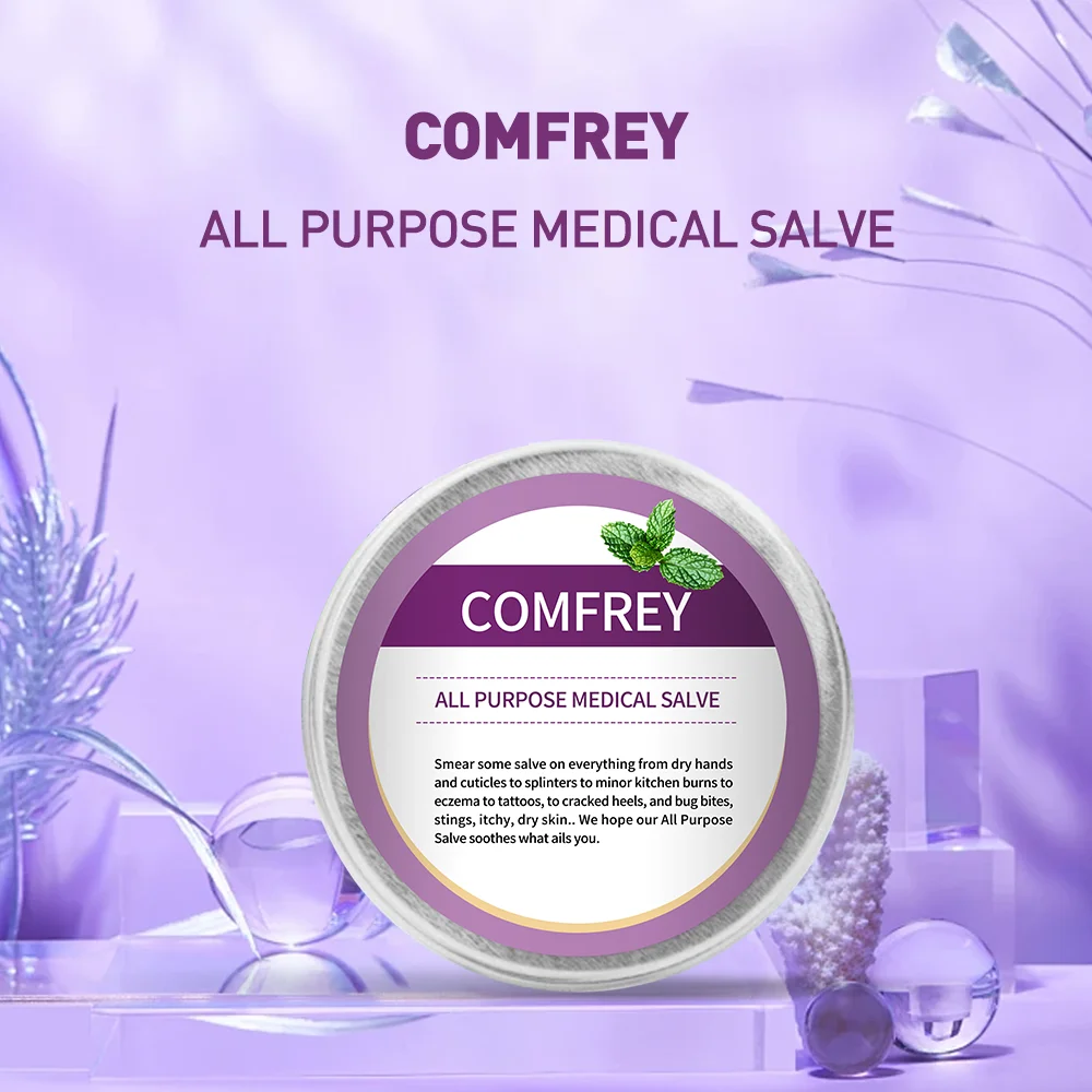 Natural Comfrey Ointment All Purpose Salve pain relief muscle aches sprain tension bruise cream burn care 30ml