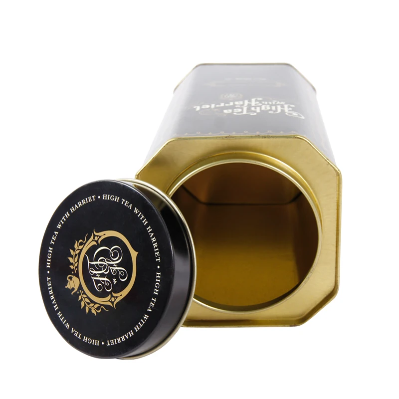 New model customized good reviews Innovative design Irregular shape tea  packaging tin can