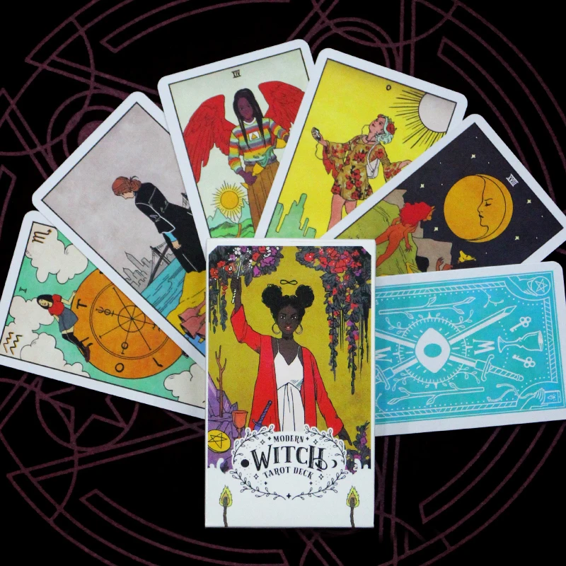 78 Tarot Decks Wholesale English Crystal Oracle Cards Deck Divination Board Game Witch Tarot 300 Styles With Guidebook