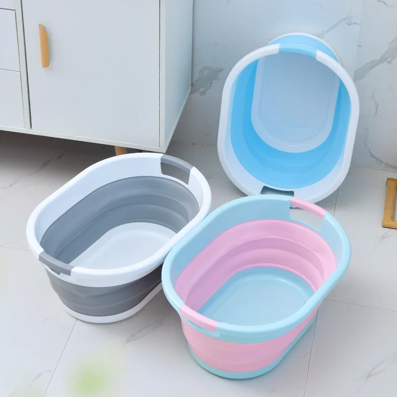Hot Sale Foldable Plastic Retractable Dirty Clothes Sorting Large-capacity Laundry  Basket