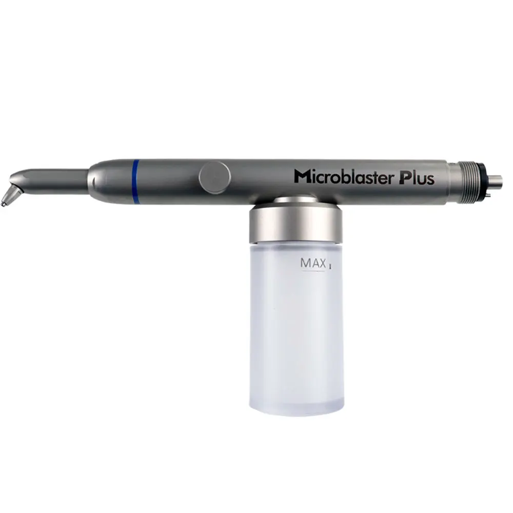 Dental Microblaster Plus Air Polisher Aluminum Oxide Air Abrasion Master Sandblaster Device with Water Teeth whitening Sticker
