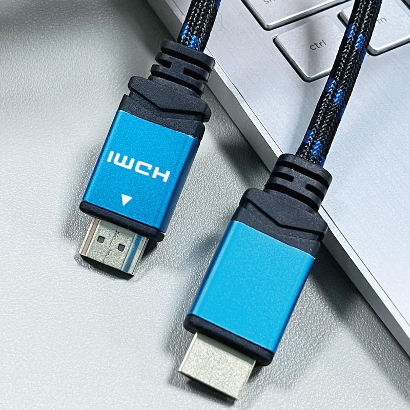 Customized 4K 8K HD 3D Male to Male HDMI Cable 1m 1.2m 2m 3m 5m 8m 10m 15m TV HDMI Cable Gold Plated Video HDMI Cable