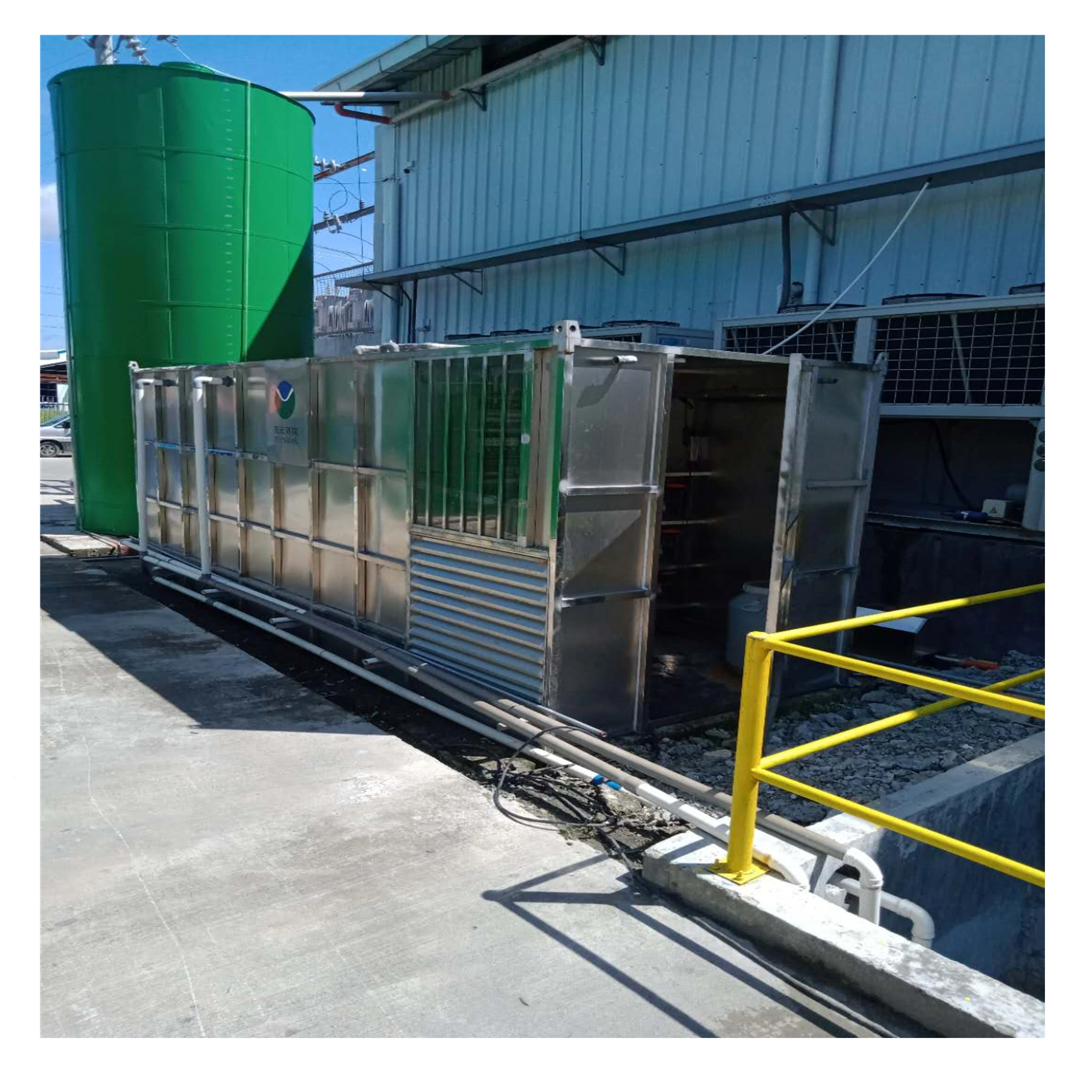 Small mini pvdf membrane bioreactor mbr package integrated domestic sewage wastewater treatment equipment plant for resort hotel