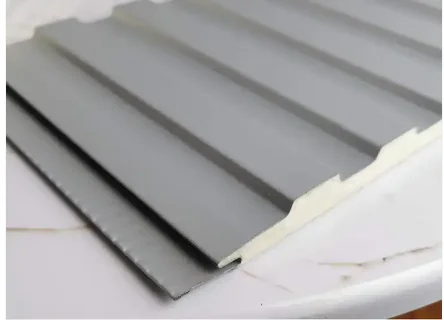 es panel decorative great wall plate pu foam metal siding exterior wall cladding sandwich panel pu metal siding