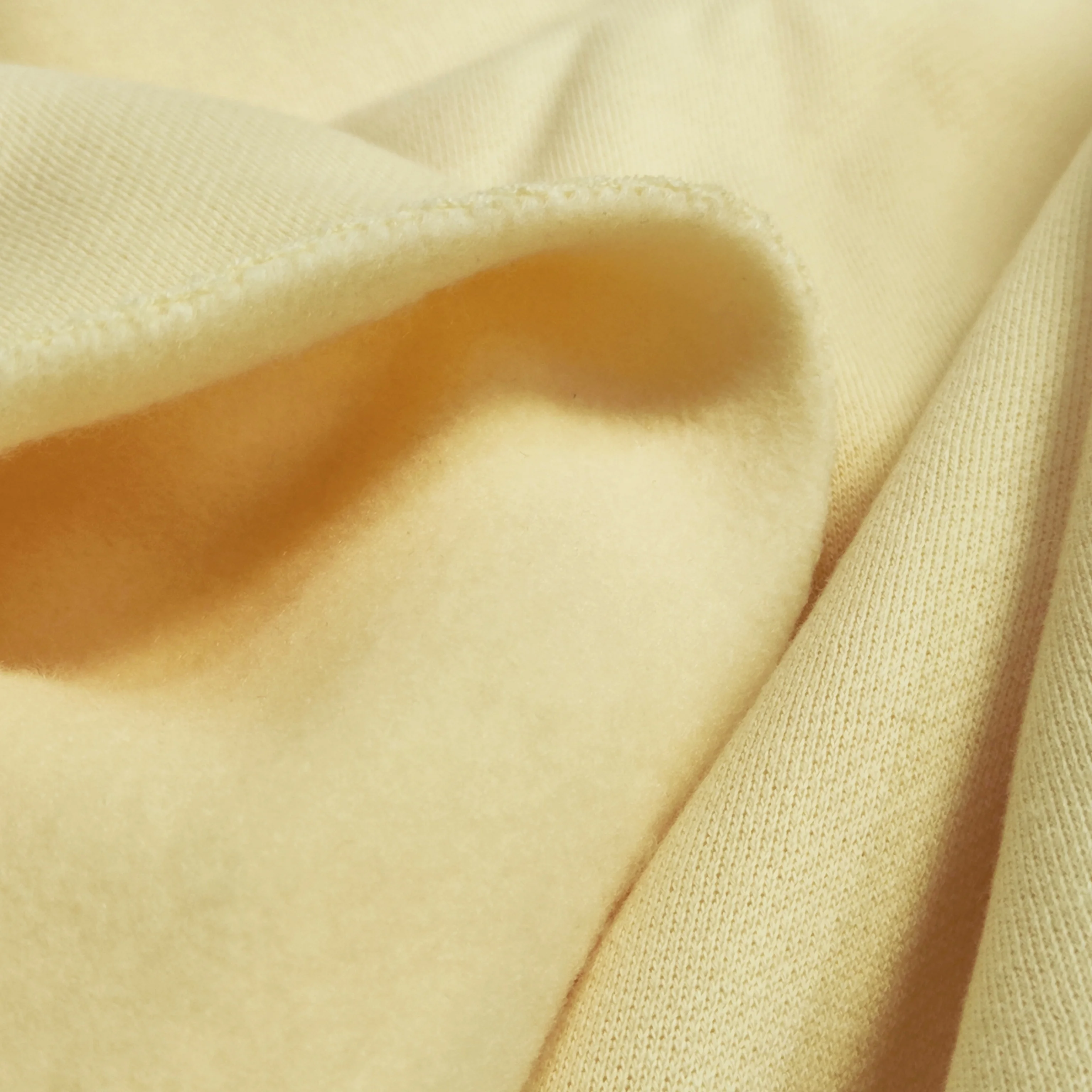 new product winter fabric 70% cotton 30% polyester CVC terry fabric 380g  knit fleece hoodie fabrics