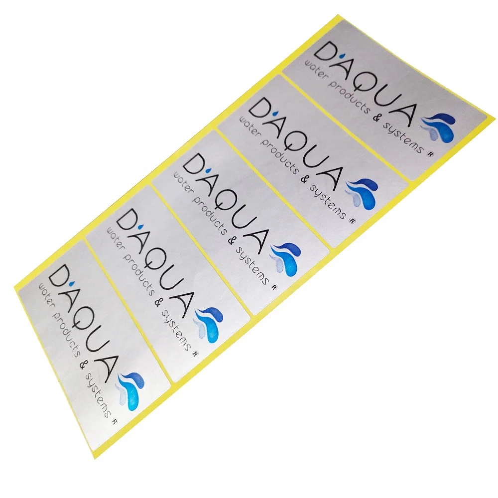 Custom Printed Aluminium Bar Code Label Sticker