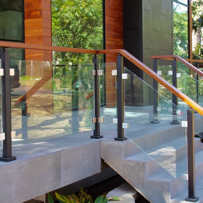 YL most purchased 304 316 glass railing profile for outdoor