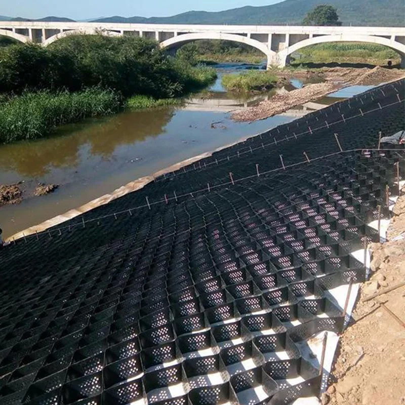 Gravel Stabilizer Grid Ground Hdpe Geocell Price Geocell Factory 150mm Gravel Stabilizer for Driveway Retaining Walls