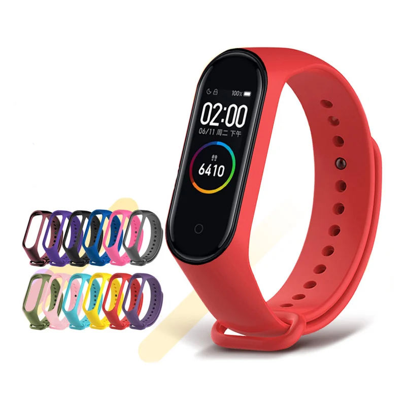 
Silicone Watch band For Xiaomi Mi Band 4/5 Mi Band3 Bracelet for Miband 5 Wristband for mi band 4 Smart Watch Replacement Strap 