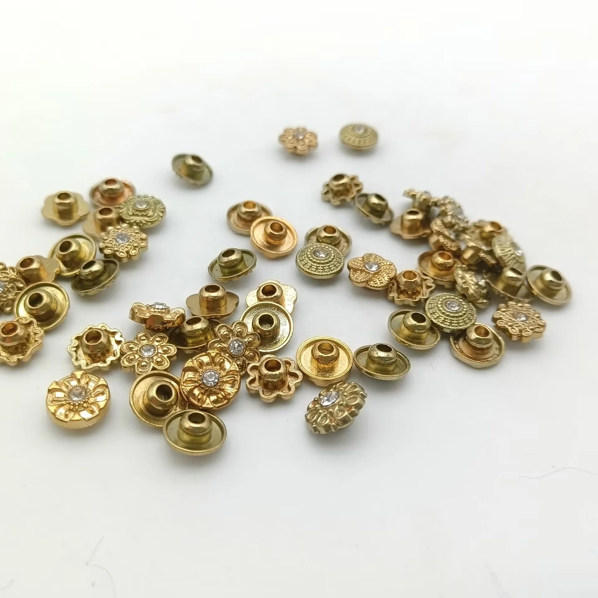 custom autumn fashion alloy plating rivets buttons jeans button for the jeans clothing