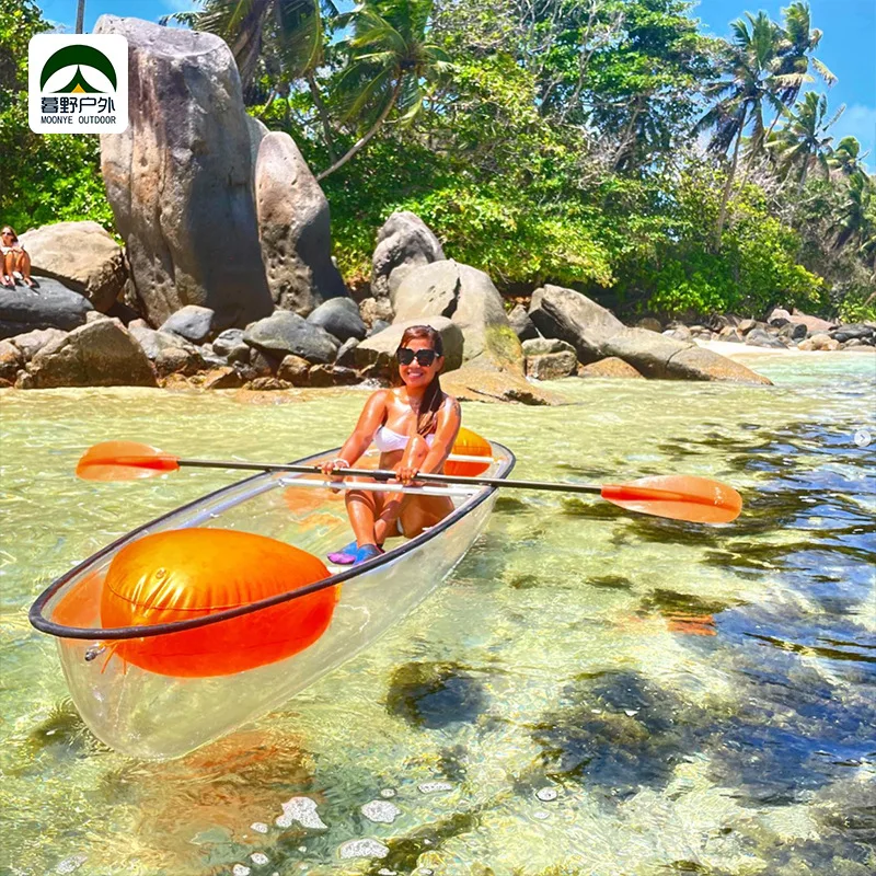 Best Seller Transparent Clear Glass Kayak Boat for 6-8 Seats & 10-15 Persons for Ocean Waters Drop Stitch Kayak Fishing Big Boat