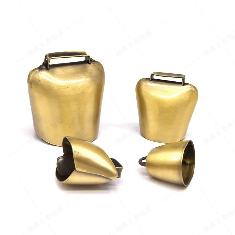 Fast delivery rustic small metal bells iron gold cow bell custom cowbells