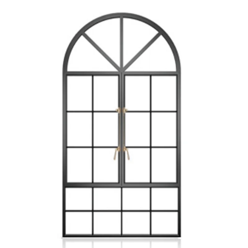 Handmade Retro Style French Design Glass Casement Windows Modern Swing Open Style Tempered Glass Bedroom Villas Houses Offices