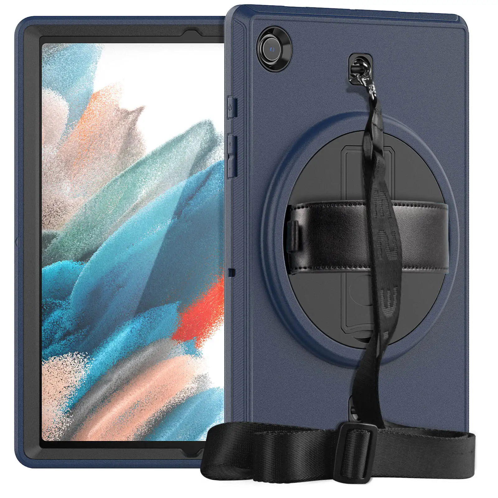 Manufacturer 360 Rotation TPU Tablet Case for Samsung Galaxy Tab A8 10.5 2021 SM X200 X205 X207 Hard Cover with kickstand
