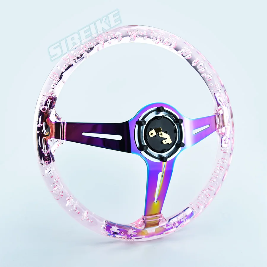 JDM Car Accessories ABS Steering Wheel Pink Steering Wheel Bubble Steering wheel