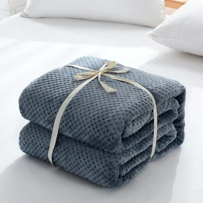 
Fast Delivery Soft Wholesale Plaid Fleece Blanket 