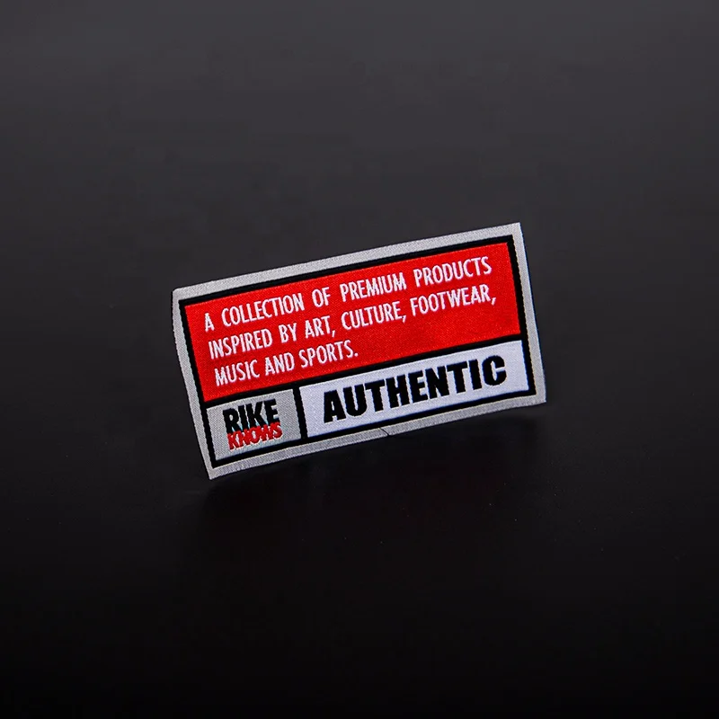 Factory Price High Quality Garment Fabric Labels Custom Own Logo Brand Name Tag Woven Clothing Label Printed Clothing Label