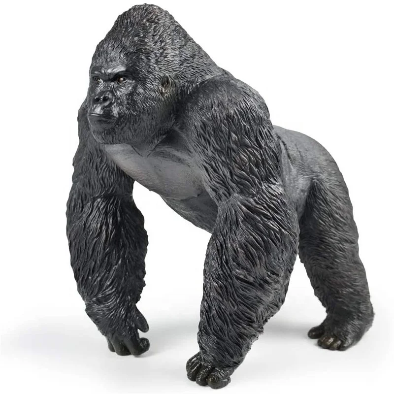 Реалистичная фигурка King Kong, декоративная мягкая фигурка Gorilla, коллекционная фигурка, игрушечная фигурка, пластиковые игрушки-животные для детей