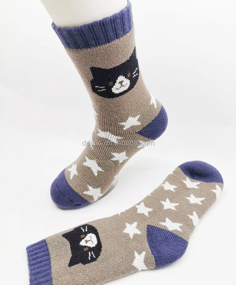 
DYLM1240 Children and kids Thick Heat Trapping Insulated Heated Boot Thermal Socks Warm Winter Crew For Cold Weather Ski sock 