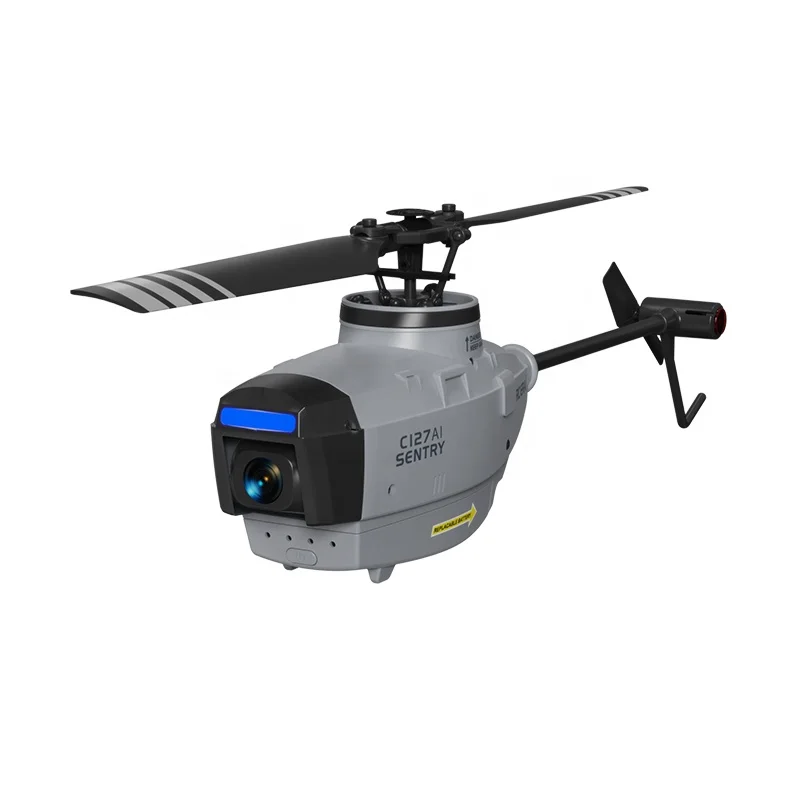 COOLBANK RTF C127AI 2.4Ghz 4CH 6-Axis Gyro 720P HD Optical Flow Positioning Scouting Remote Control RC Helicopter with Camera