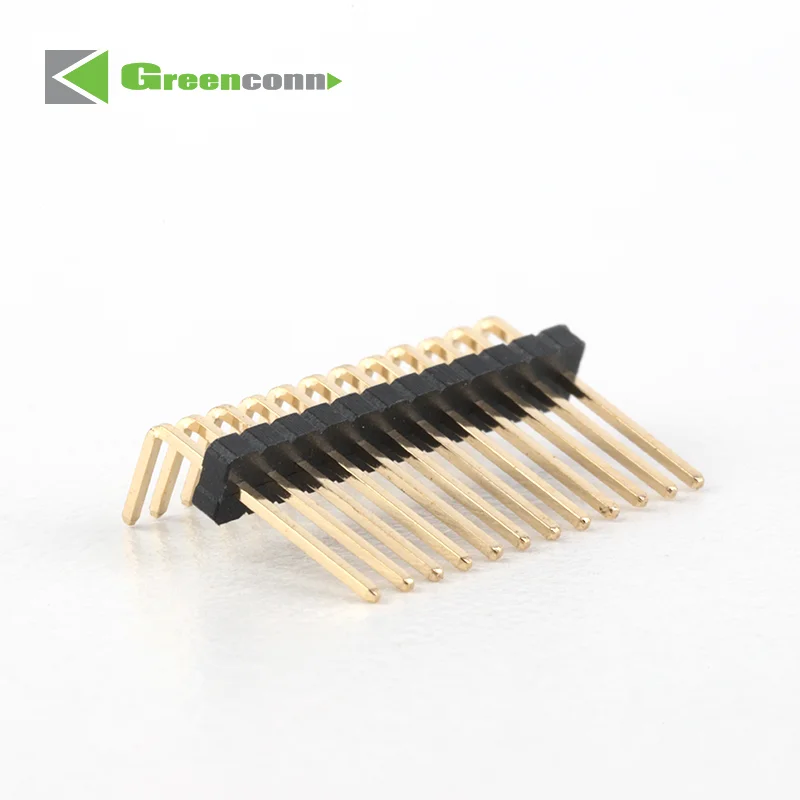 Greenconn 1.27mm Pitch SMD or Straight Environmentally Friendly and Gold-plated Pin Header Connector