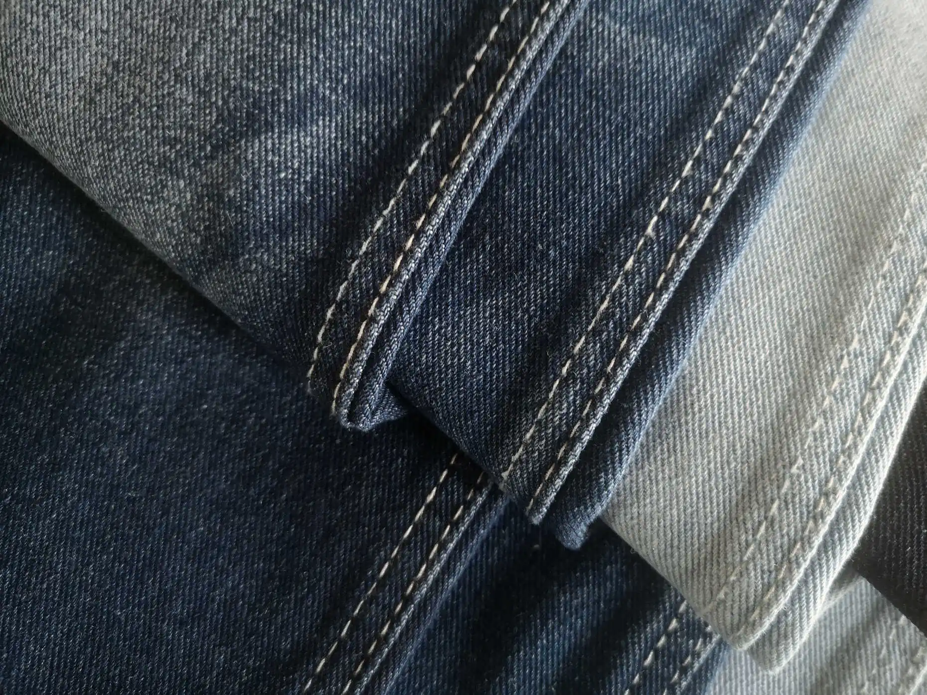 2489 Cheap price cost-effective OE non stretch cotton polyester woven twill denim fabric wholesale