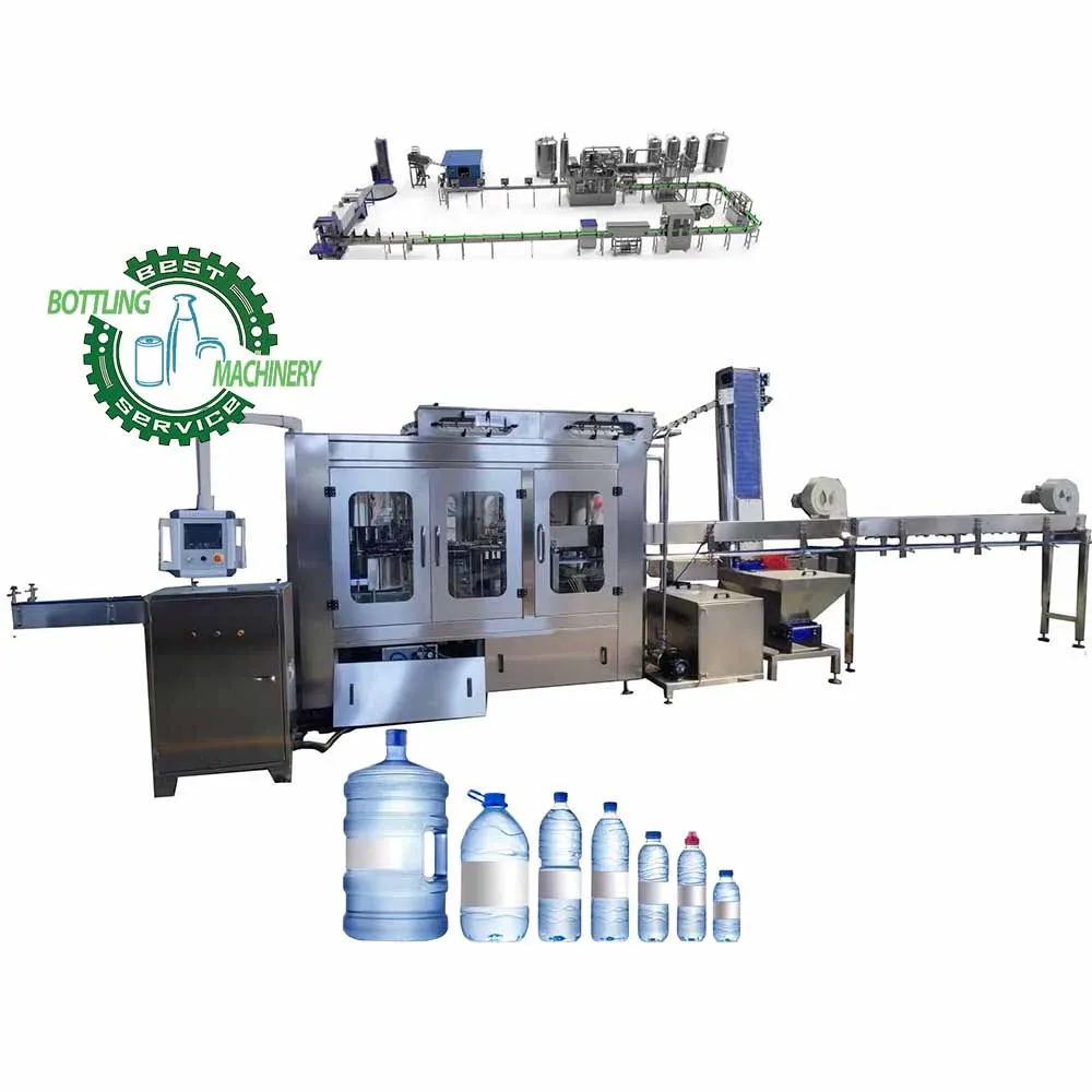 Rock-bottom price in the Market Your Best Partner industrial full set A to Z fully automatic water bottle filling machine