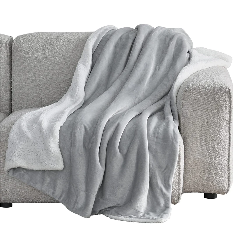100% Cotton Comfortable And Warm Hospital Thermal Throw Quilt Blankets Purple Twin Size