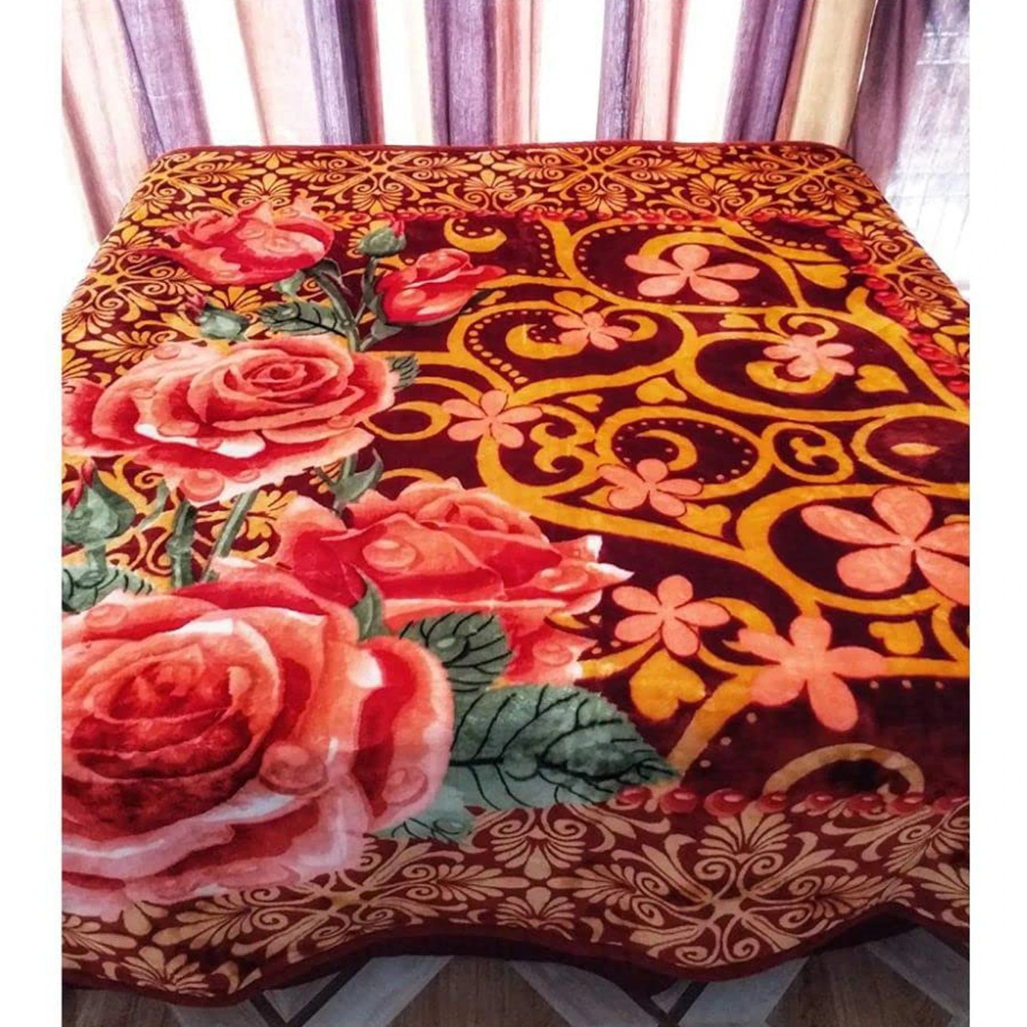 Double Ply Mink Blanket Wholesale Custom Luxury Throw Blanket Adult Double Bed 100% Polyester Mink Blanket