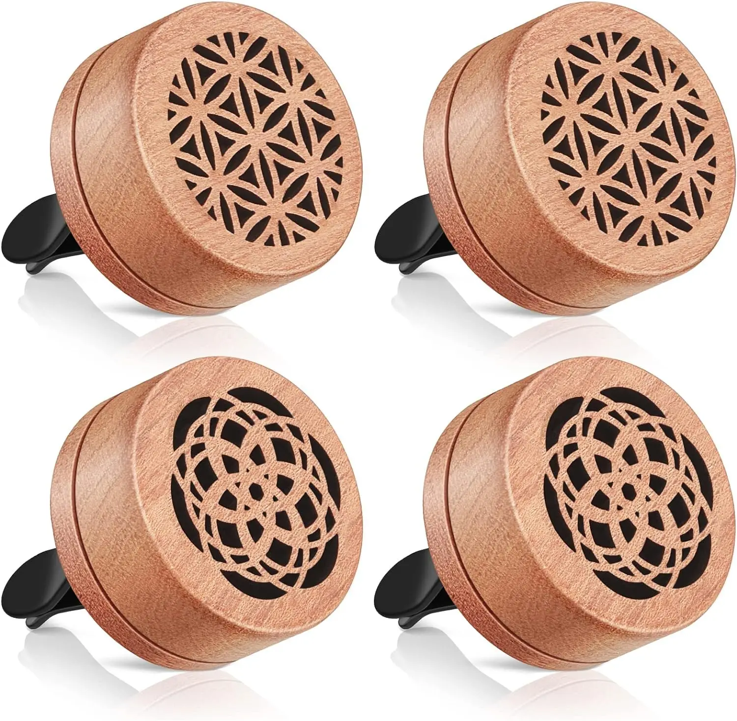 Essential Oil Car Diffuser Car Aromatherapy Wood Car Oil Diffusers Lava Stone Aroma Diffuser