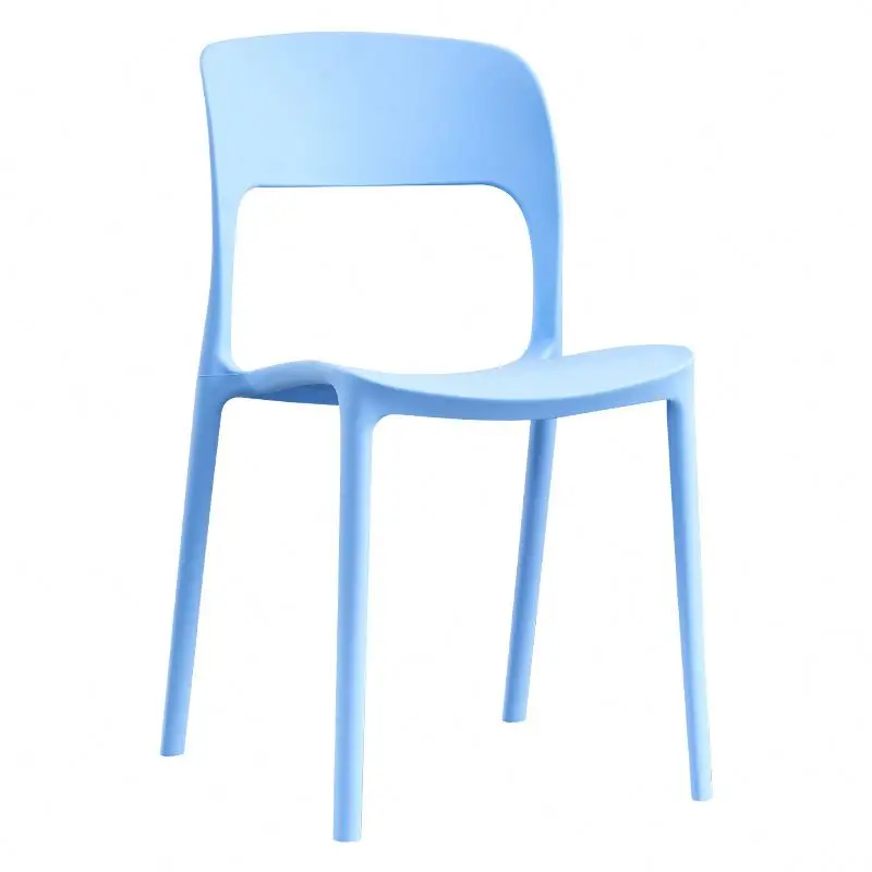 2022 Colorful Modern design Restaurant Kitchen Cafe Sillas Plastic Chair Stackable dining plastic chair
