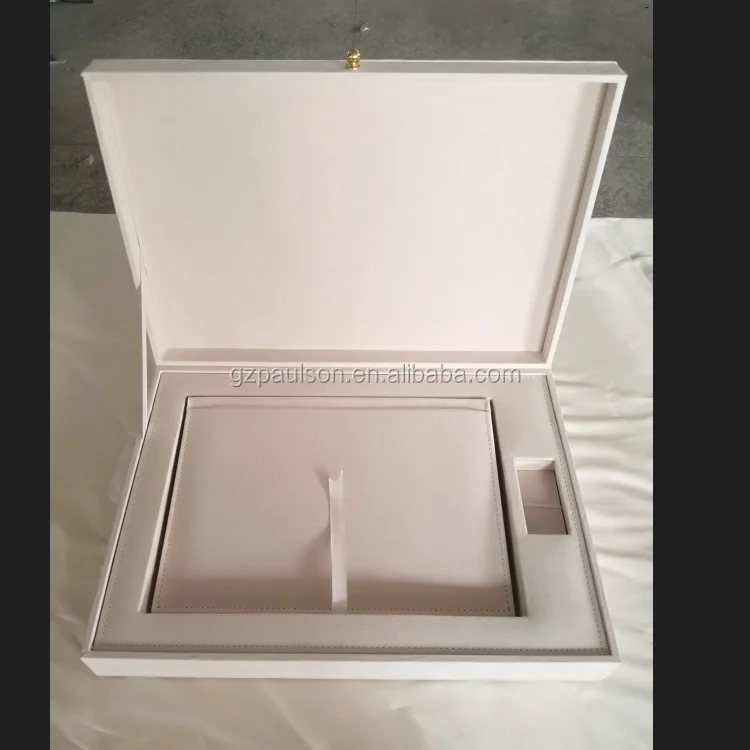 
A4 photo album cover+Usb hole+box 