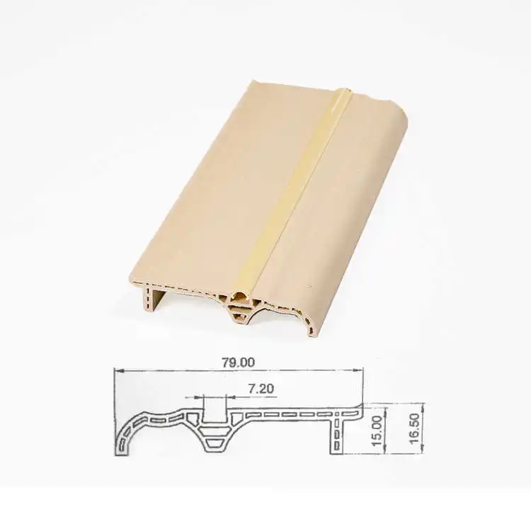 Custom Floor Decoration High Quality Wood Plastic Skirting Board Wpc Skirting