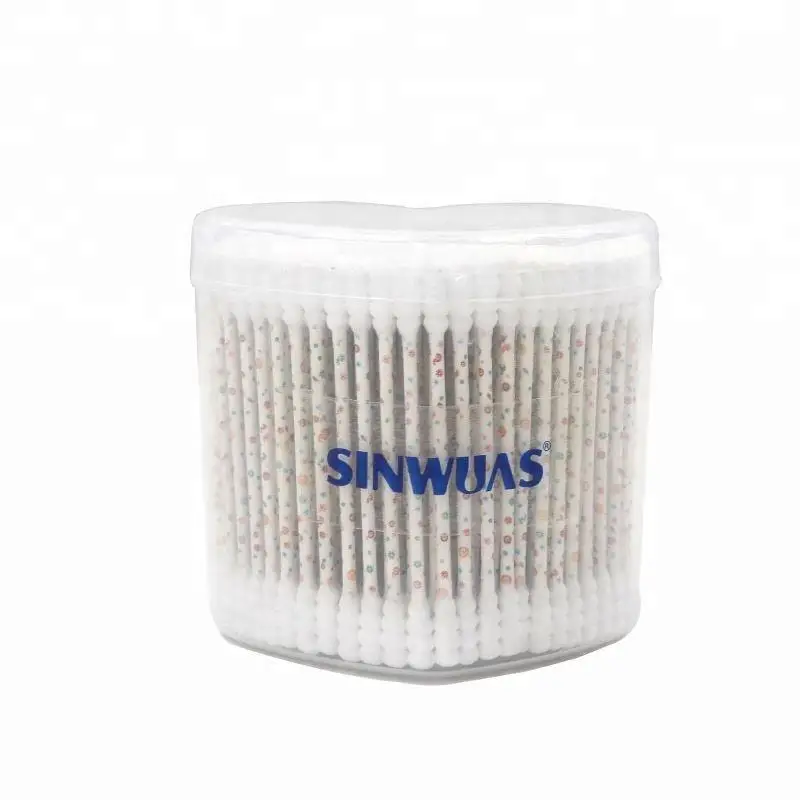 Recyclable OEM quality double pure cotton environmentally friendly ear cleaner cotton bud